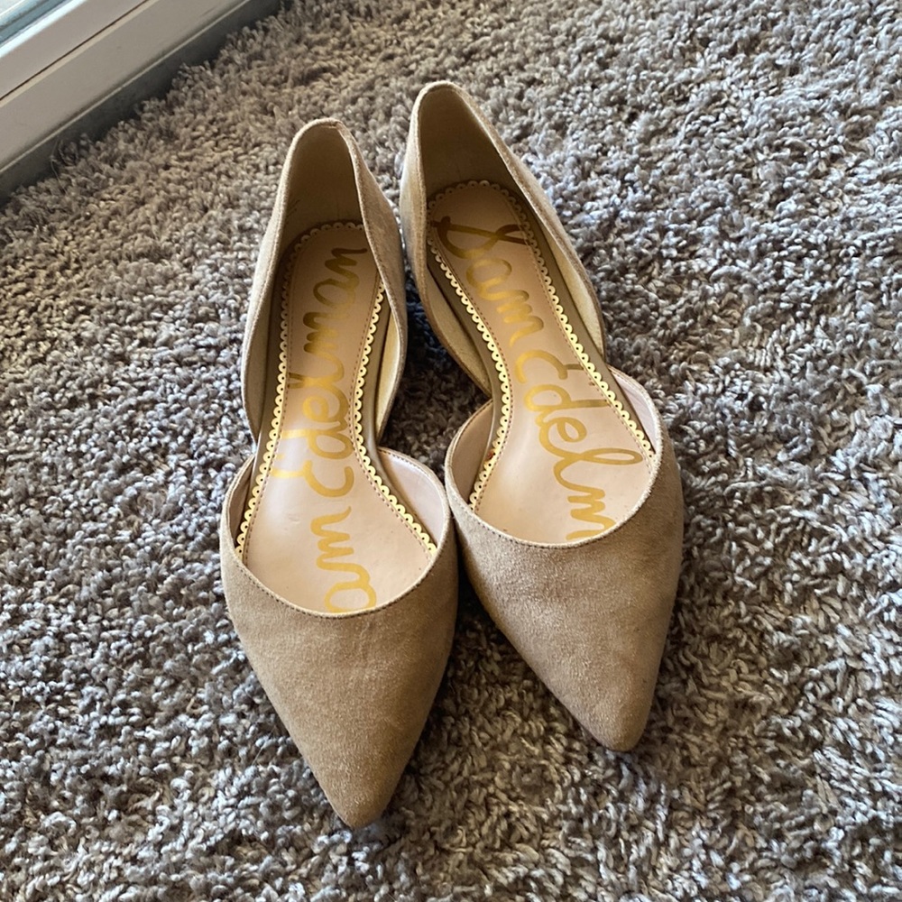 Sam Edelman suede nude flats!